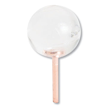 U Brands Fashion Sphere Push Pins, Plastic, Clear-rose Gold, 7-16", 100-pack freeshipping - TVN Wholesale